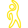 Stick Figure Person Stretching Upwards