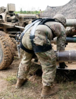 U.S. Army SABER program field trial — soldiers wearing exosuits during performance and user acceptance evaluation