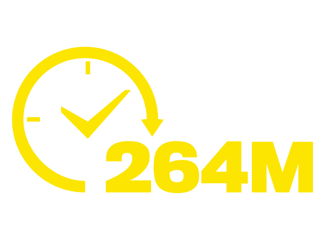 264m